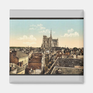 Imán De belfrey, Amiens, France vintage Photochro