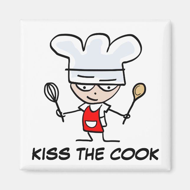 Imán de besa al cocinero (Frente)
