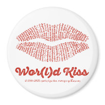 Imán de beso mundial