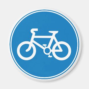 Imán de bicicleta azul