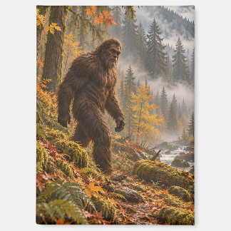 Imán de Bigfoot Niebla de Otoño