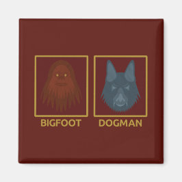 Imán de Bigfoot y Dogman