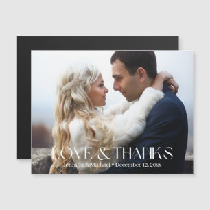 imán de boda de fotografías de guiones modernos de