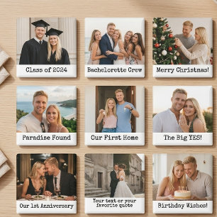 Imán de Boda Personalizado para Recién Casados con