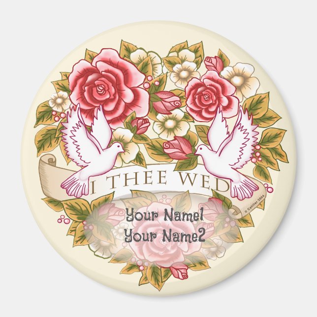 Imán de boda Yo Te Desposo (Frente)