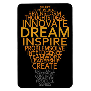 imán de bombilla inspiradora