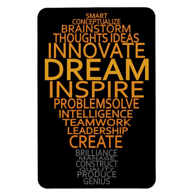 imán de bombilla inspiradora (Vertical)