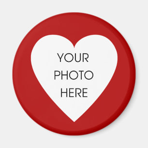 Imán de borde de corazón - Plantilla