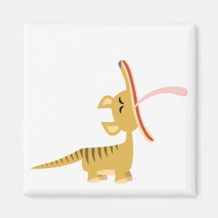 Imán de bostezo del Thylacine del dibujo animado