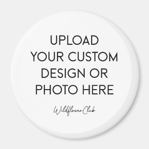 Imán de botón 3" redondo grande