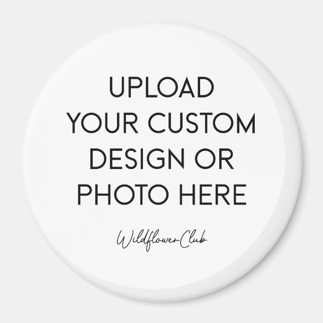 Imán de botón 3" redondo grande (Frente)