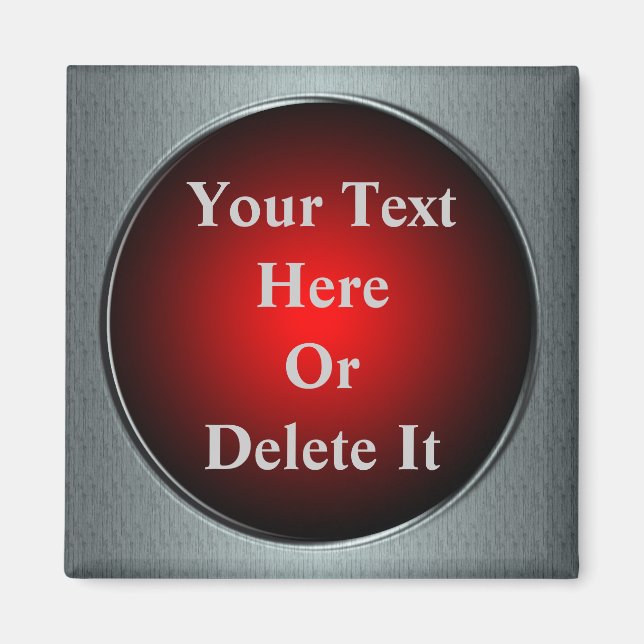 Imán de botón de pánico (Frente)