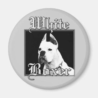 imán de boxeo blanco