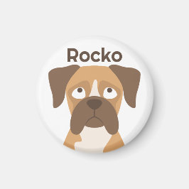 Imán de boxer personalizado, nombre personalizado