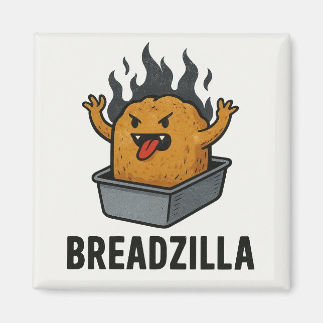 imán de breadzilla (Frente)