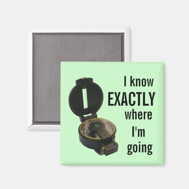 Imán de brújula (Anverso/Reverso)