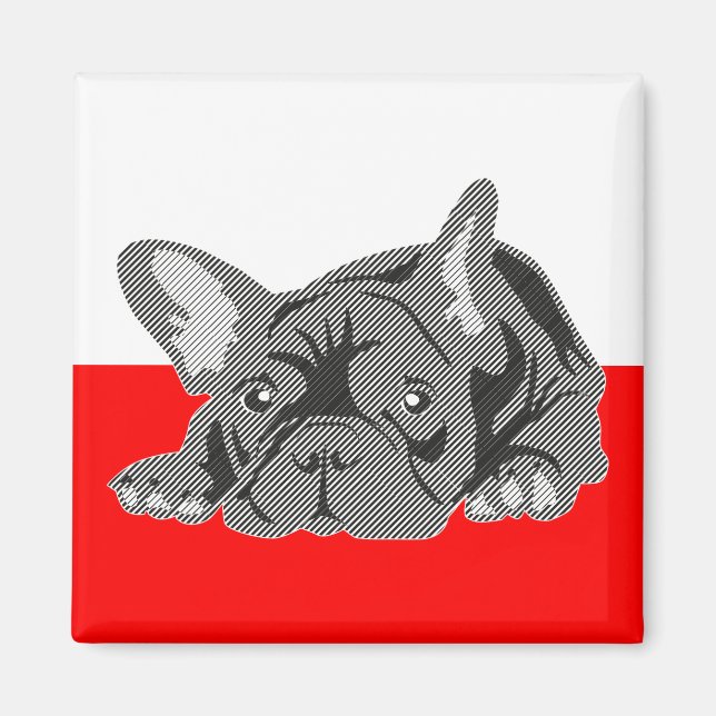 Imán de Bulldog Francés (Frente)