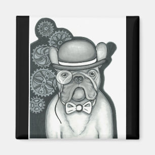Imán de Bulldog francés Steampunk