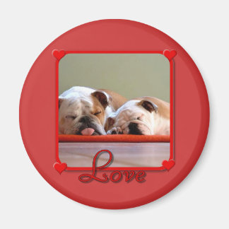 Imán de Bulldoges de amor
