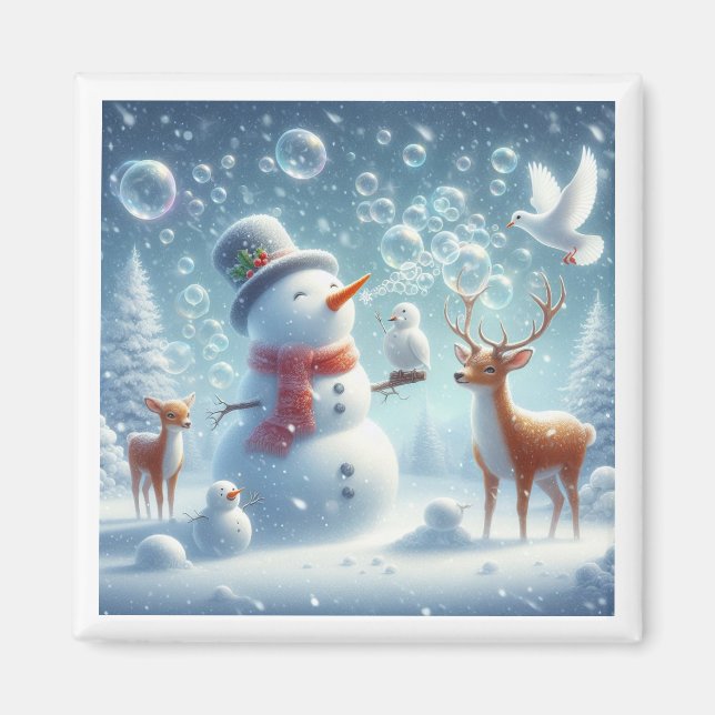 Imán de burbujas de soplo (Frente)