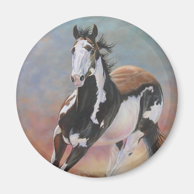 imán de caballo de pintura (Frente)