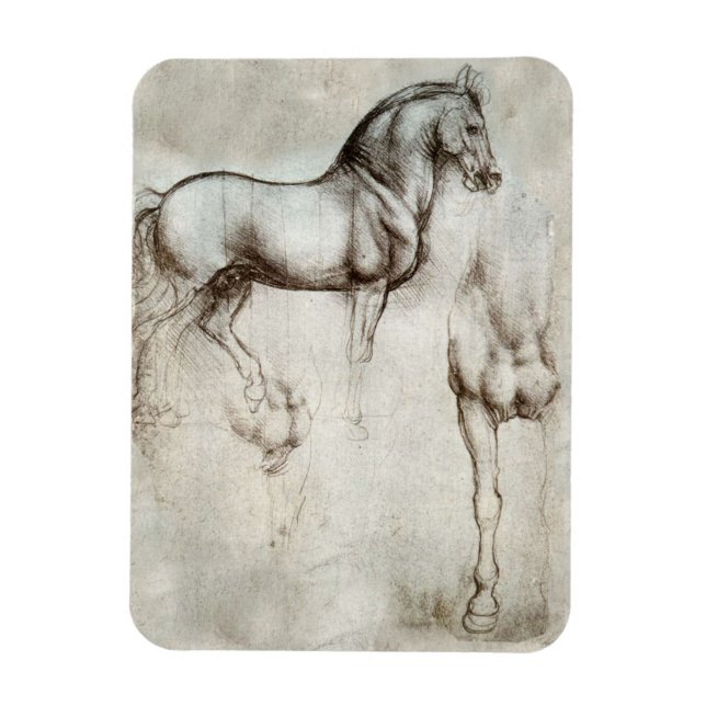 Imán de caballos Da Vinci (Vertical)