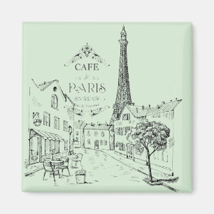 Imán de Café París