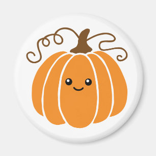 Imán de calabaza sonriente