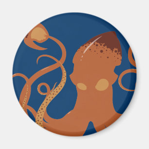 Imán de calamar gigante vectorial