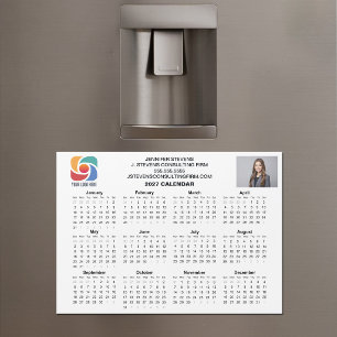 Imán de calendario de empresa con logotipo empresa