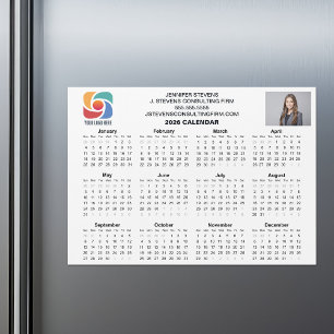 Imán de calendario de empresa con logotipo empresa