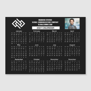 Imán de calendario de empresa personalizado 2027 n