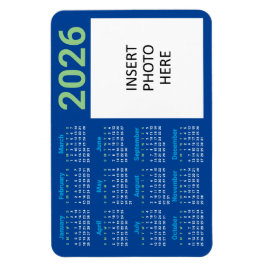 Imán de Calendario de Foto Personalizada 2026