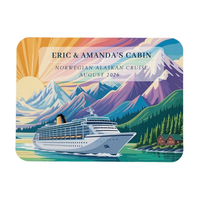 Imán de camarote de crucero (Horizontal)