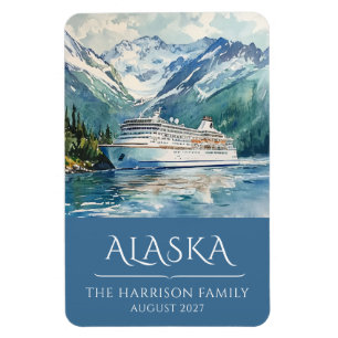 Imán de camarote de crucero por Alaska
