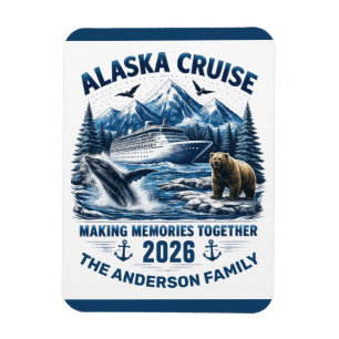 Imán de camarote de crucero por Alaska