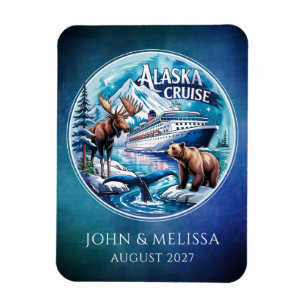 Imán de camarote de crucero por Alaska