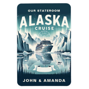 Imán de camarote de crucero por Alaska