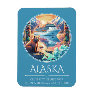 Imán de camarote de crucero por Alaska