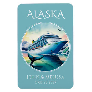 Imán de camarote de crucero por Alaska