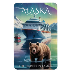 Imán de camarote de crucero por Alaska