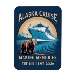 Imán de camarote de crucero por Alaska