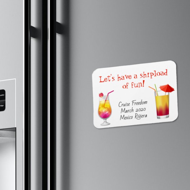 Imán de camarote de puerta de crucero bebidas cóct (Subido por el creador)