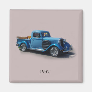 imán de Camioneta Azul de 1935