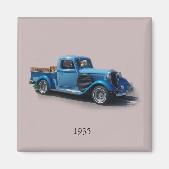 imán de Camioneta Azul de 1935 (Frente)