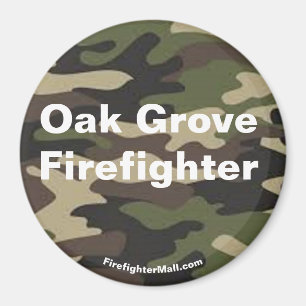 Imán de camo de roble Grove Firefighter