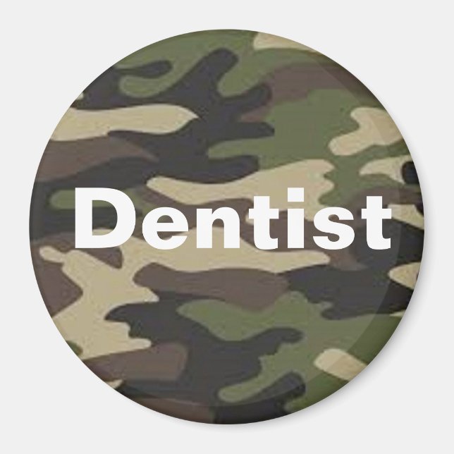 Imán de camo dentista (Frente)