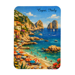 Imán de Capri Italia - Playa Vintage Marina Piccol
