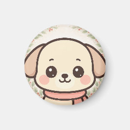 Imán de cara de cachorro Kawaii lindo 