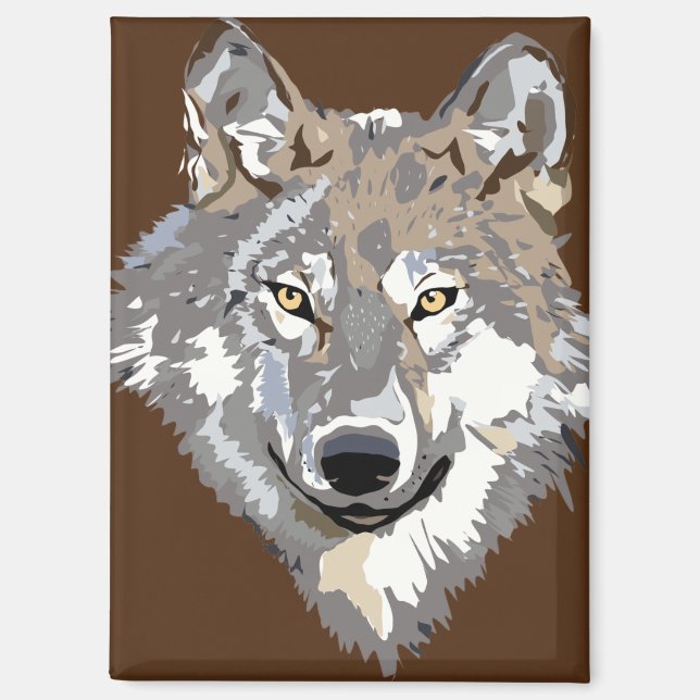 imán de cara de lobo (Anverso)